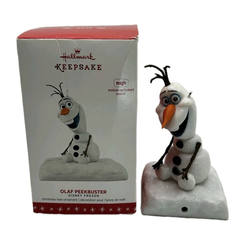 Hallmark 2016 Ornament - Olaf Peekbuster - Disney Frozen Boxed